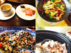 紫菜炒饭&nbsp;干锅包菜&nbsp;芋头煲&nbsp;-江东鲈鱼馆(正江东)