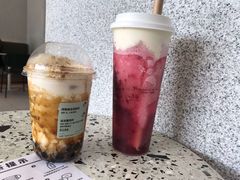 烤黑糖波波鲜奶-喜茶(青岛金狮广场店)