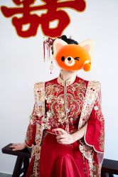 -桃子造型婚纱礼服(凤起广场店)