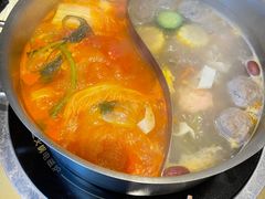 番茄鸳鸯锅-手选潮汕鲜牛肉火锅(二七广场店)