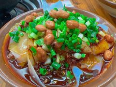 特色凉拌米皮-笔记安顺夺夺粉火锅
