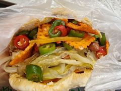 饼夹花干菜-三兄弟高炉烧饼