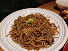 腌猪肉酸菜炒莜面-老阿妈蒙古村·蒙古包·草原文化·歌舞表演(老君堂店)