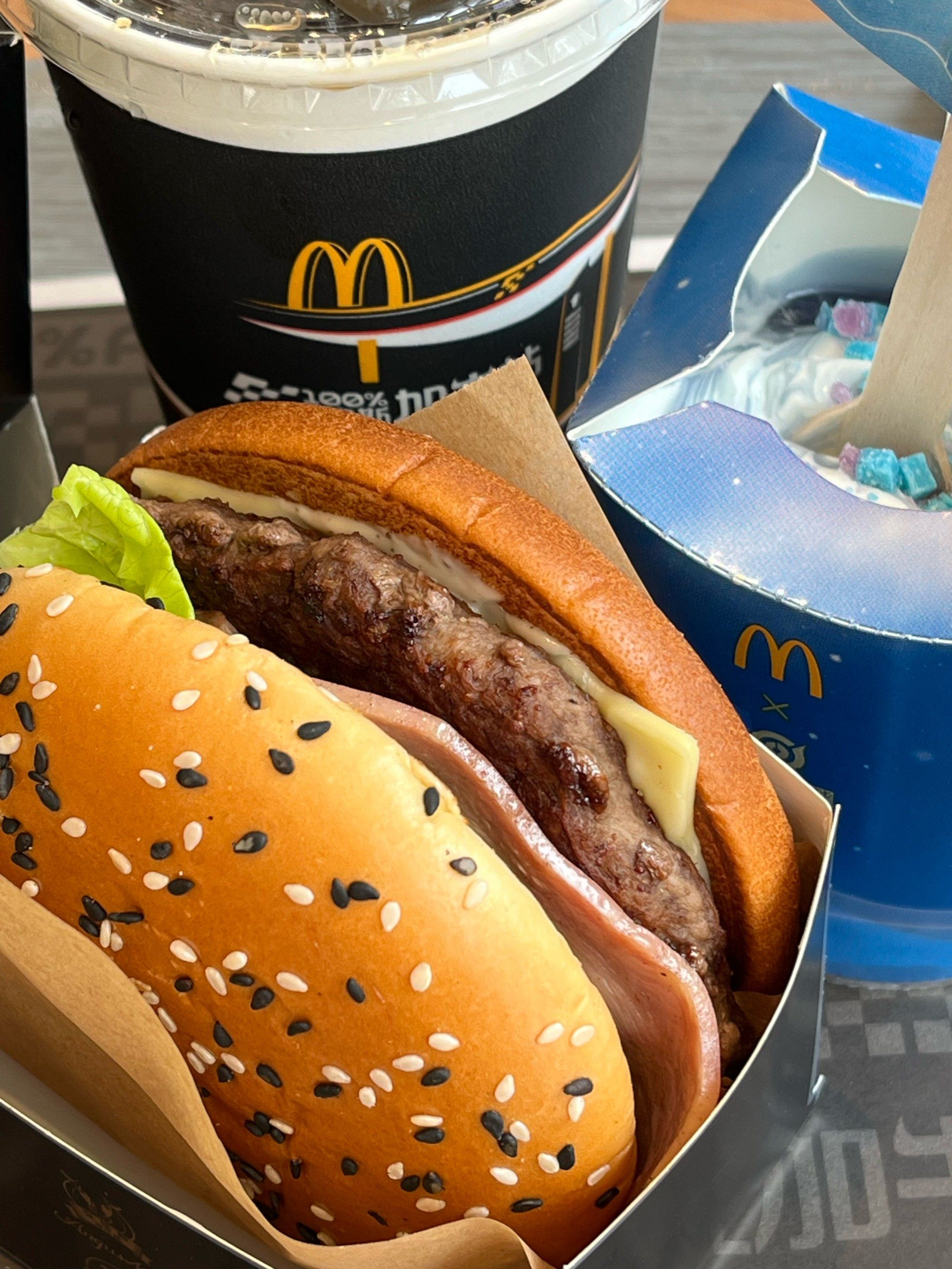 麦当劳汉堡好好好