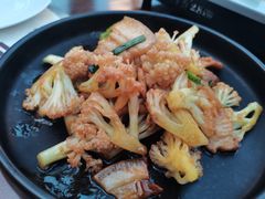 孜然花菜爆五花肉-忆咖啡观景餐厅(桂林象山公园店)
