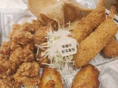 韩式炸物拼盘配蜂蜜芥末酱-卡朋西餐(较场西路店)