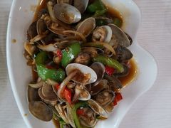 姜葱炒花甲-覃记海鲜美食餐厅