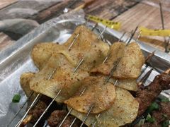 干锅孜然土豆片-刘记烧烤大排档(长江紫都店)