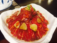 柚汁拌生牛肉-肆月河豚·新淮扬(金融街店)