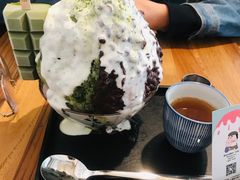 抹茶生乳かき氷-WONDER ICE 萬得冰田(建設路总店)