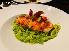 波士顿龙虾紫苏酱意大利面-wann lounge 低温慢煮牛排·清吧
