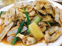 姜葱炒圣子-明记海鲜大排档(巽寮湾店)