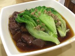 沙姜生菜猪红-中山国际酒店中餐厅