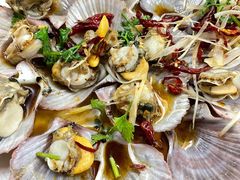 油泼扇贝-1910老鲁味海鲜·戳子肉·青岛菜(金沙滩店)