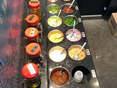 自助调料区-淘米捞·米汤脆鲩鱼火锅(福田皇岗店)