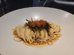 三文鱼籽葱油捞面-小运河·公馆(国贸店)