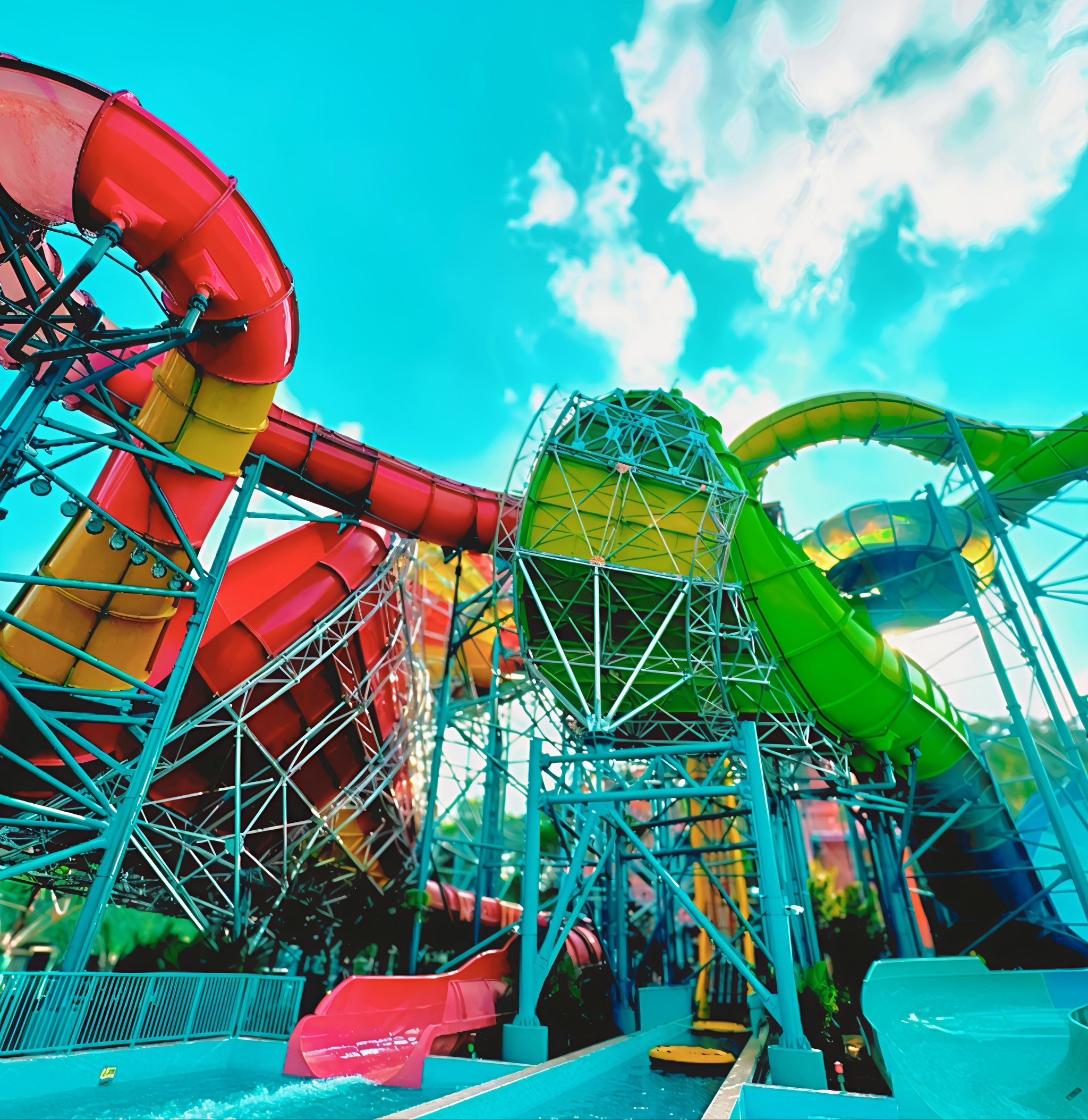 夏天到水上乐园玩