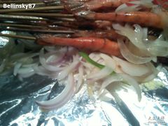 石烤串串虾-58米-打酱友•斑鱼海鲜粥火锅(吴桥店)