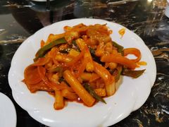 鱼饼炒年糕-桃园中华料理炸酱面(燕儿岛路店)