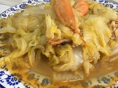 对虾炒白菜-胖子饺子馆·海鲜家常菜(海军博物馆店)