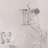 一人一狗🐶遥望着星空⭐