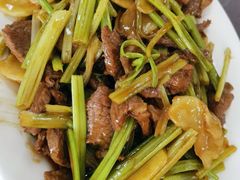 子姜炒牛肉-九和鸿禧饭店