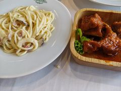 奶油培根意面-小白桦西餐厅