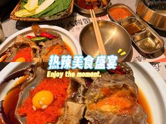-草家酱蟹炭火烤肉店(珲春南路一店)