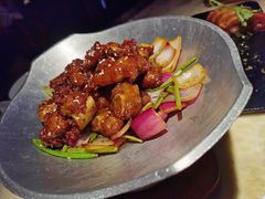 蒜香蜜汁排骨-绿茶餐厅(光谷世界城步行街店)
