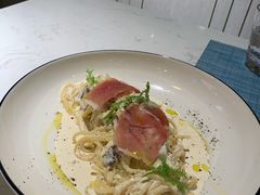 奶油蘑菇意面-东米西面(台北院子店)