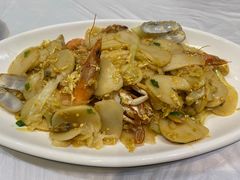 海鲜炒年糕-金海湾海鲜排档(朱家尖店)