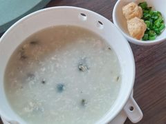 金銀蛋黑豚肉片粥-蛇口希尔顿南海酒店·随轩中餐厅·粤菜