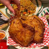 想来吃5678次的大鸡腿炒泡面！