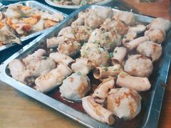 蒸粉肠猪肉丸-拉叔扇鸡