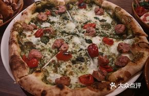 Basil Sausage Pizza