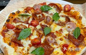 Spanish Salami Hand-Pounded Thin-Crust Pizza