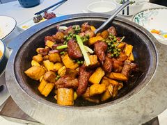 煎烹雪花牛肉-狮王府淮扬菜(百家湖1912店)