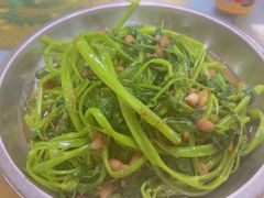 豆瓣酱炒空心菜-真好吃牛杂(白沙店)