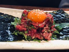 生拌牛肉-炼火烤肉店