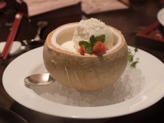 椰皇布丁配椰蓉冰淇淋-广州柏悦酒店·悦景轩·粤菜餐厅