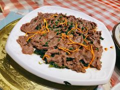 菜尖蒸牛颈-龙桥私厨·姜花菊花过桥鱼·顺德菜(容桂店)