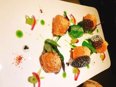 挪威三文鱼配法葱酱汁-AZUL by FUEL蓝色·法式酒馆(琶醍店)