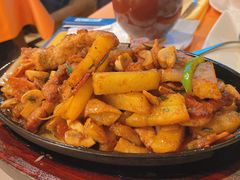 铁板猪肉-老井俄式餐厅