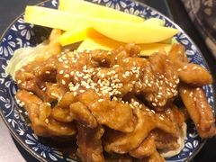 酸甜香芒鸡柳饭-又鸟pizza海南鸡饭(假日广场店)