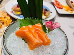 三文鱼-大渔铁板烧(花园道店)
