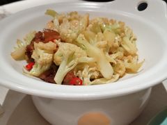 干锅有机花菜-千百味红餐厅·江西菜(绿地双子塔店)