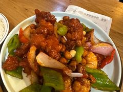椒香虾仁爆鸡球-陈傻子餐厅(世纪都会店)