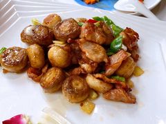 香煎口蘑脆爽肉-周三的情书花园餐厅(江北店)