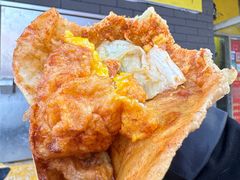 -小红车炸蛋葱油饼