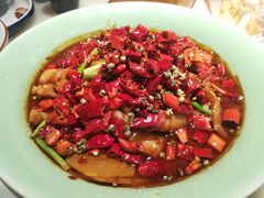 水煮牛肉-绿茶餐厅(同成街华联店)